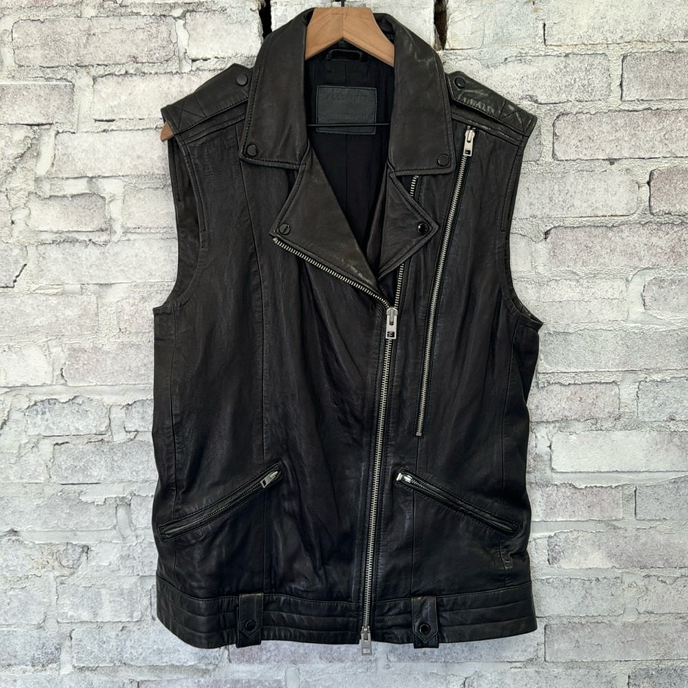 All Saints Leather Vest